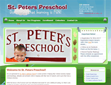Tablet Screenshot of preschool.stpetersrockford.org